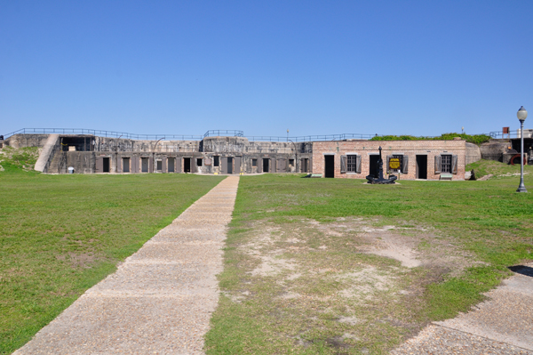 entering Fort Gaines